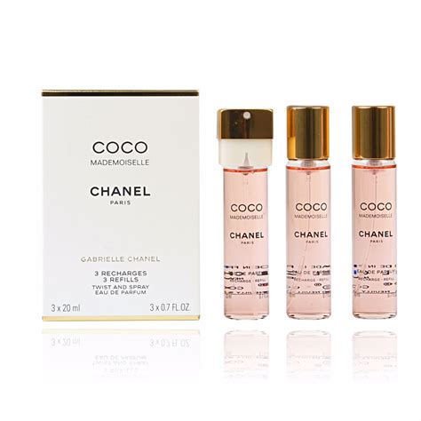 chanel coco mademoiselle mini twist and spray|coco mademoiselle Chanel recharge refill.